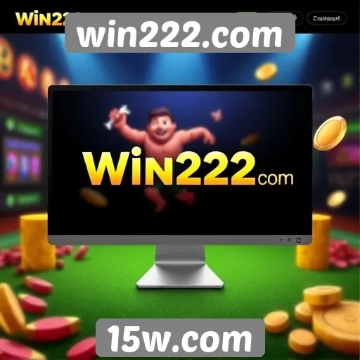 Interface do usuário do win222.com em destaque